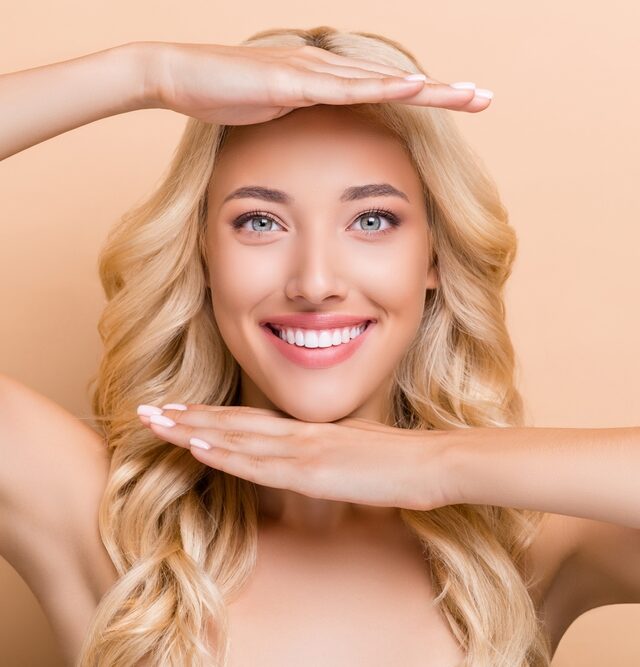 woman showing off the benefits of Botox in Montgomery County