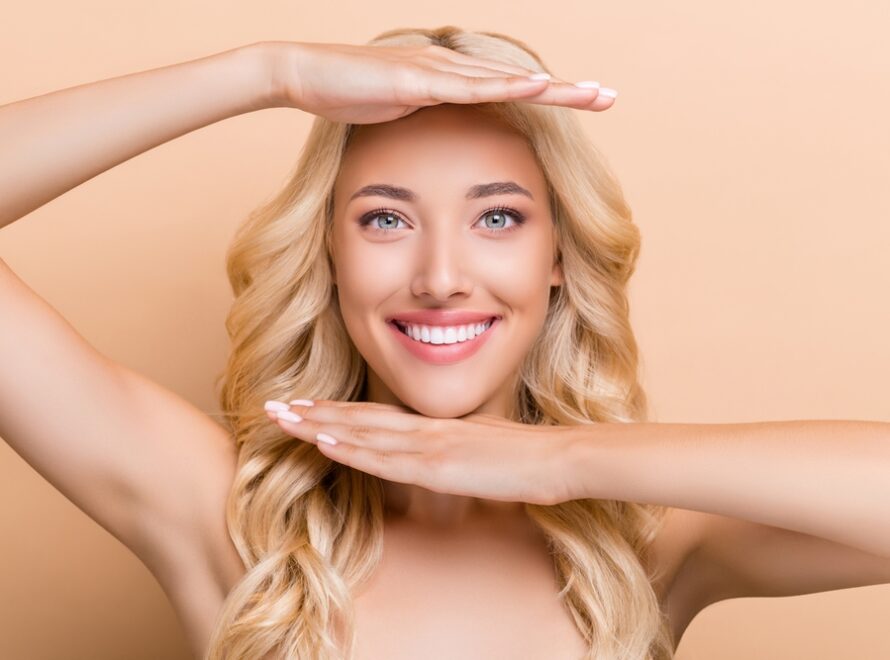 woman showing off the benefits of Botox in Montgomery County