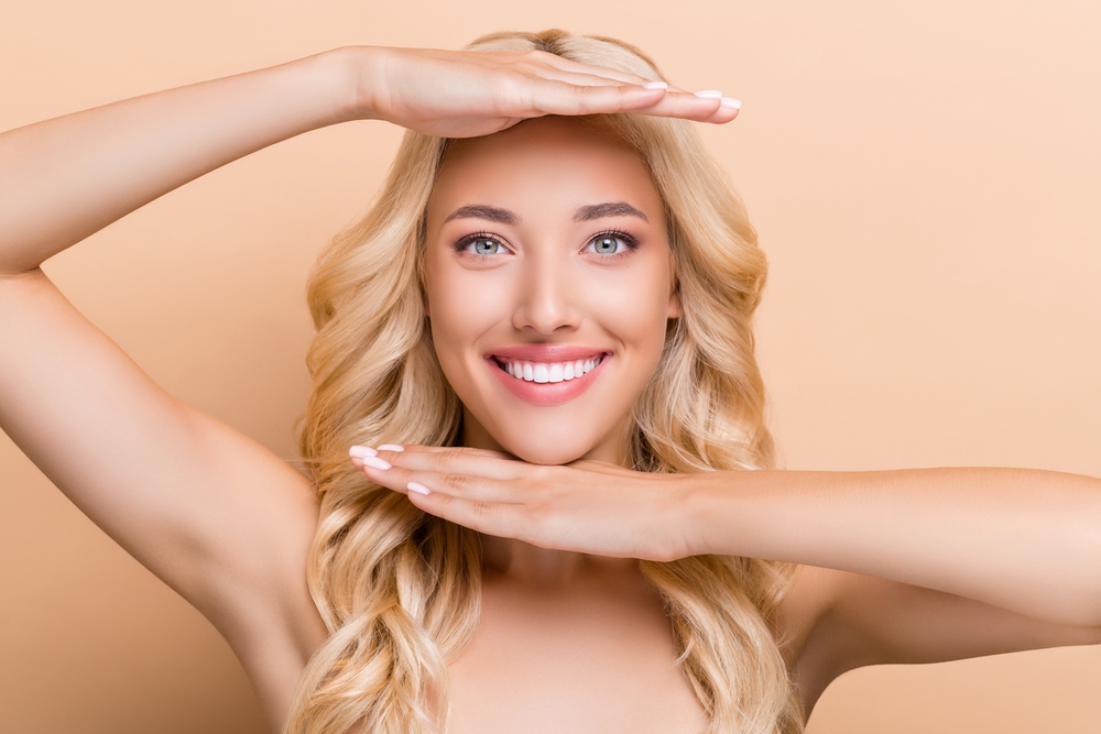 woman showing off the benefits of Botox in Montgomery County