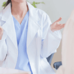 OBGYN explaining hysteroscopy in Laurel MD