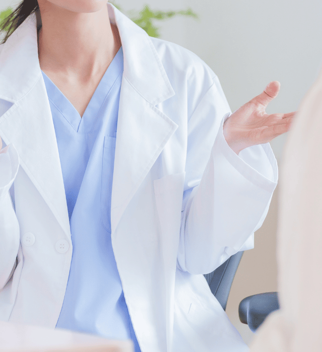 OBGYN explaining hysteroscopy in Laurel MD