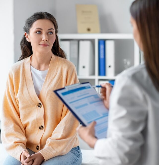 woman visiting CWC for an in-office hysteroscopy in Silver Spring